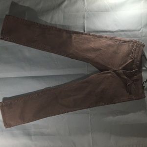 Brown slim jeans